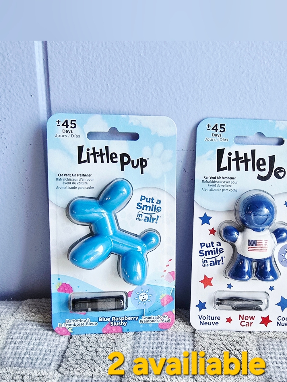 Stoner Car Care Air Car Freshners "Little Joe And "Little Pup"